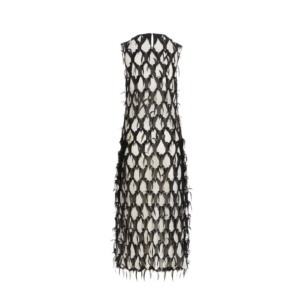 Black Silk Casual Dress