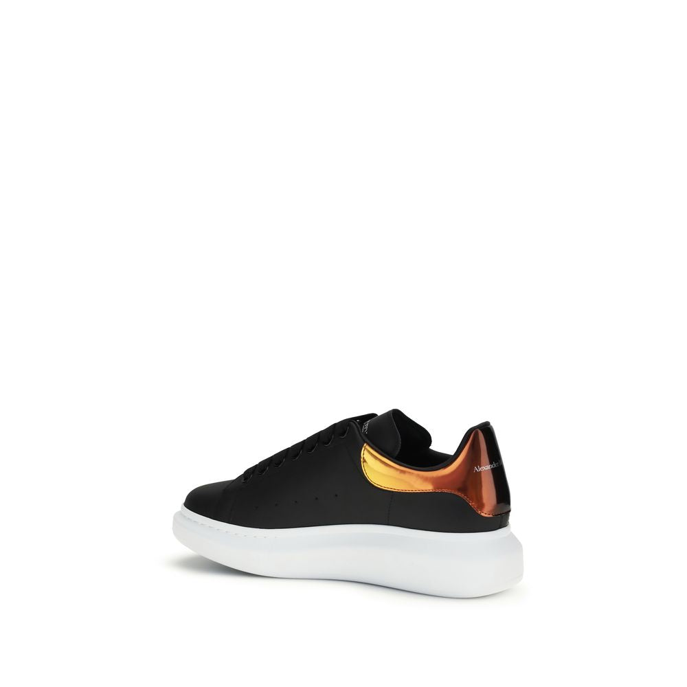 Black Calf Leather Bos Taurus Platform Sneakers
