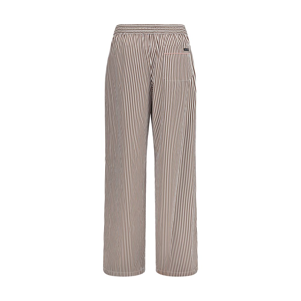 Multicolor Cotton Casual Pants