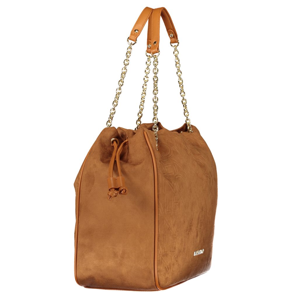 Brown Polyurethane Womens Bag