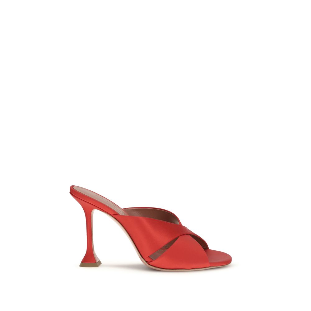 Multicolor Silk Stiletto Heel Sandals