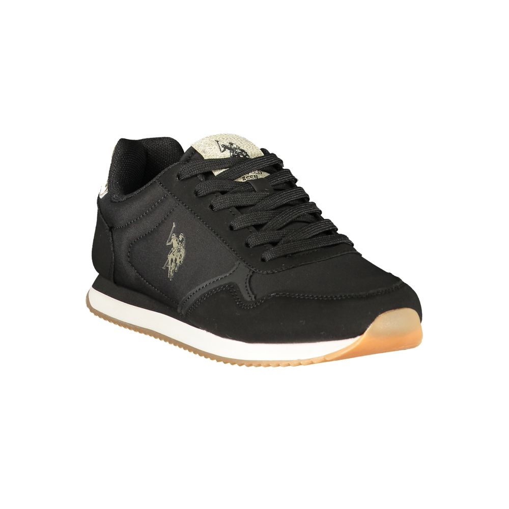 Black Polyurethane Women's Sneaker