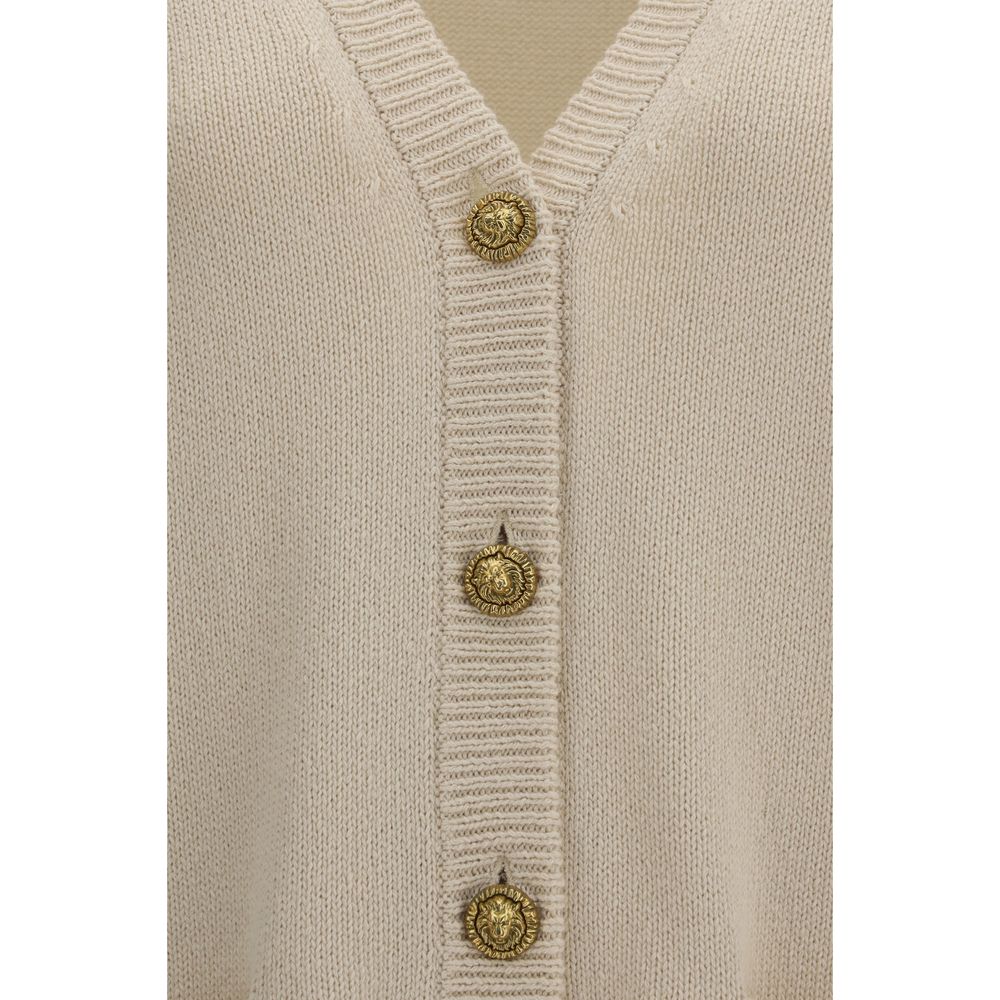 Beige Cotton Cardigan