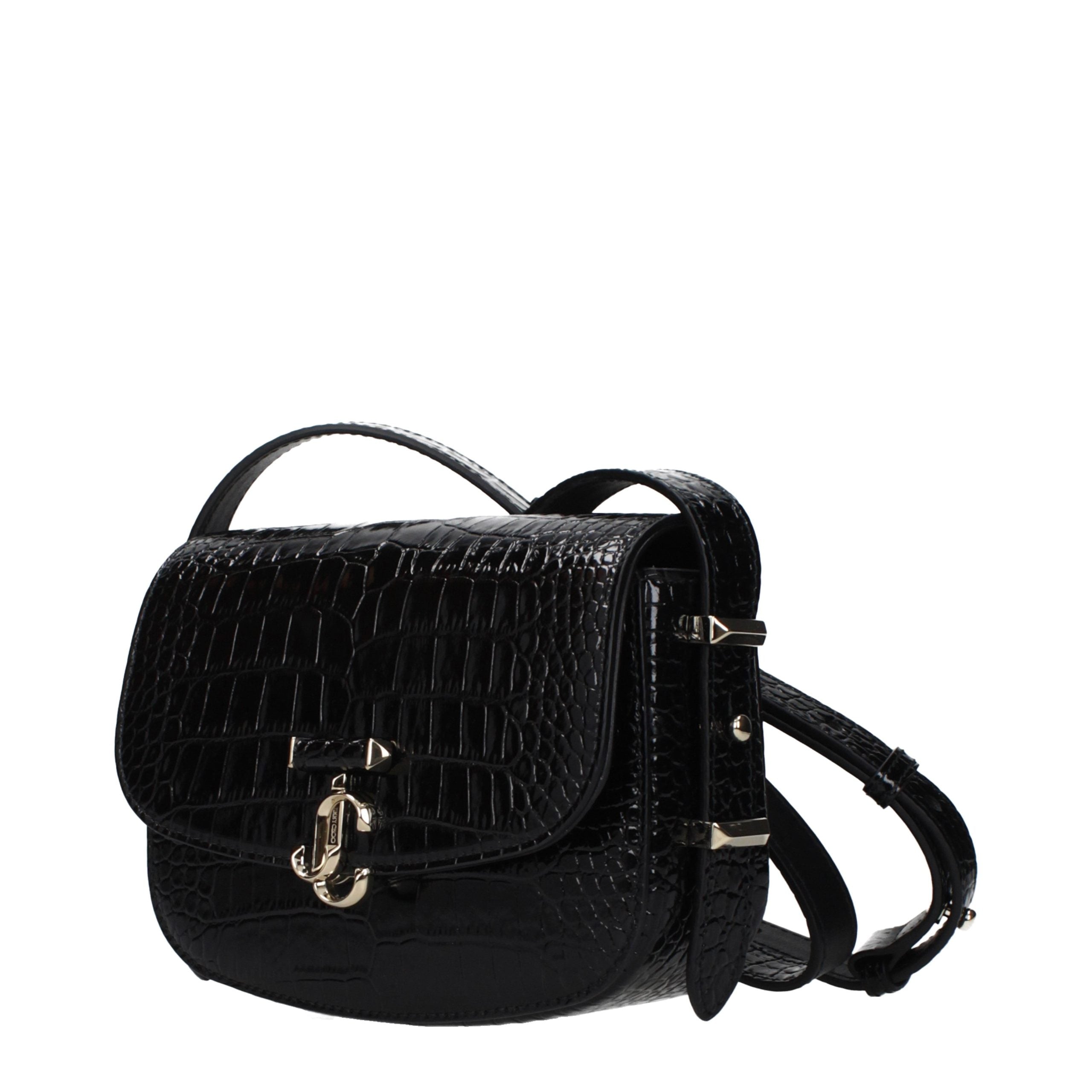 Black Leather Crossbody Bag
