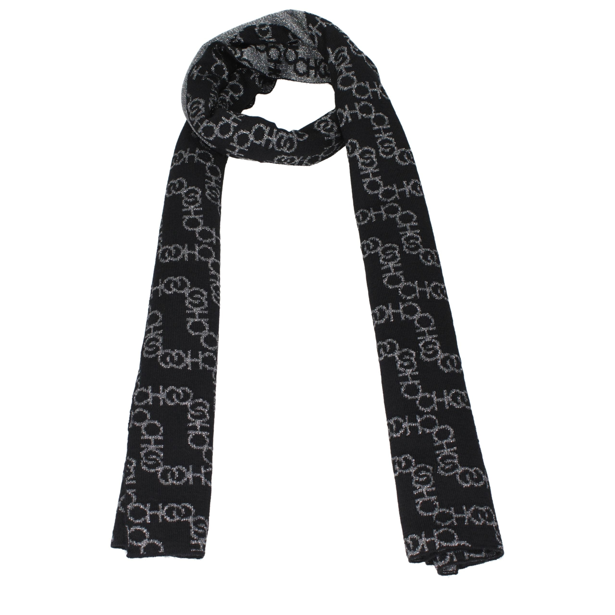 Black Acetate Scarf