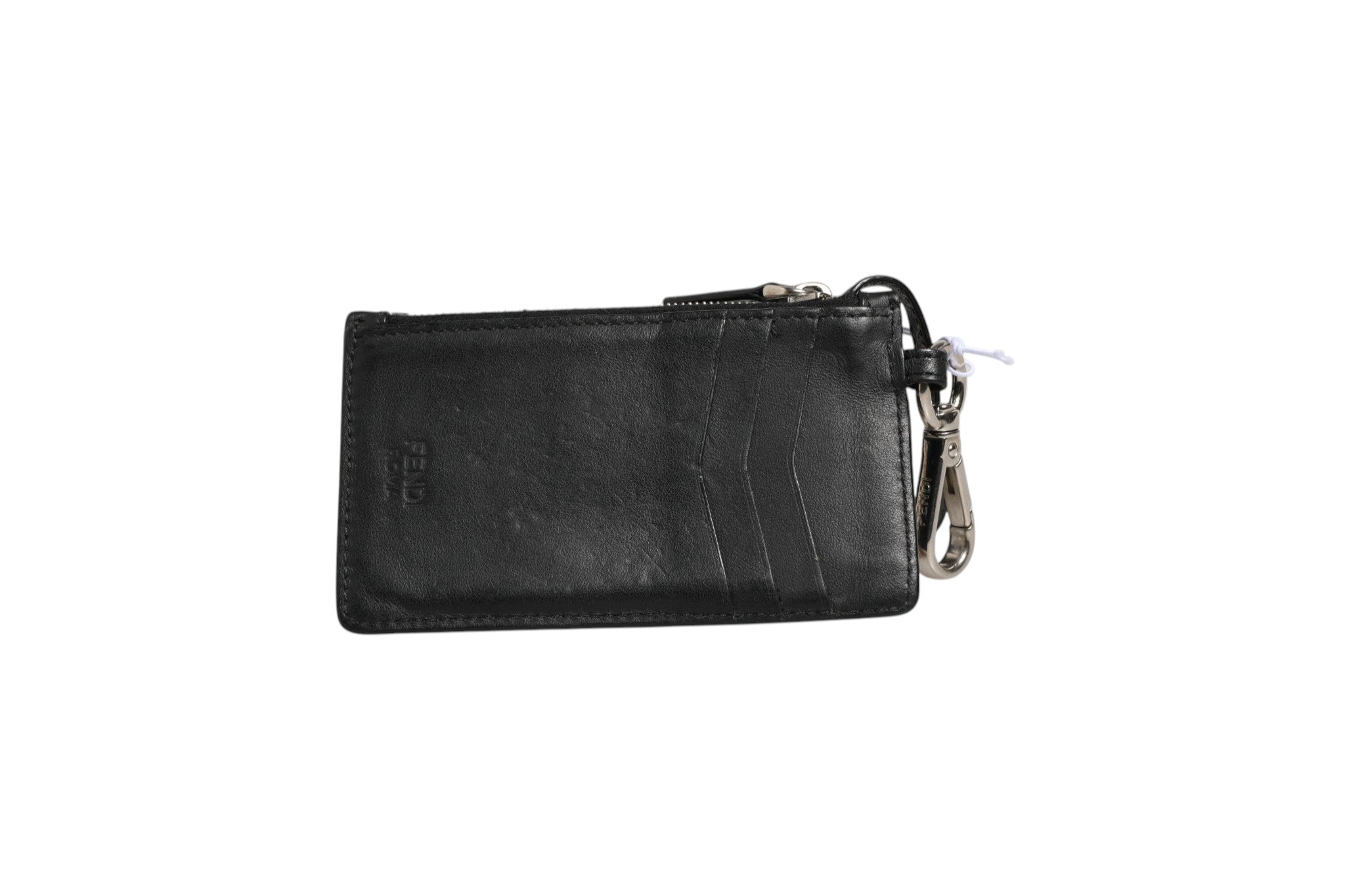 Vitello Liberty Studded Coin Pouch Key Case Ardesia