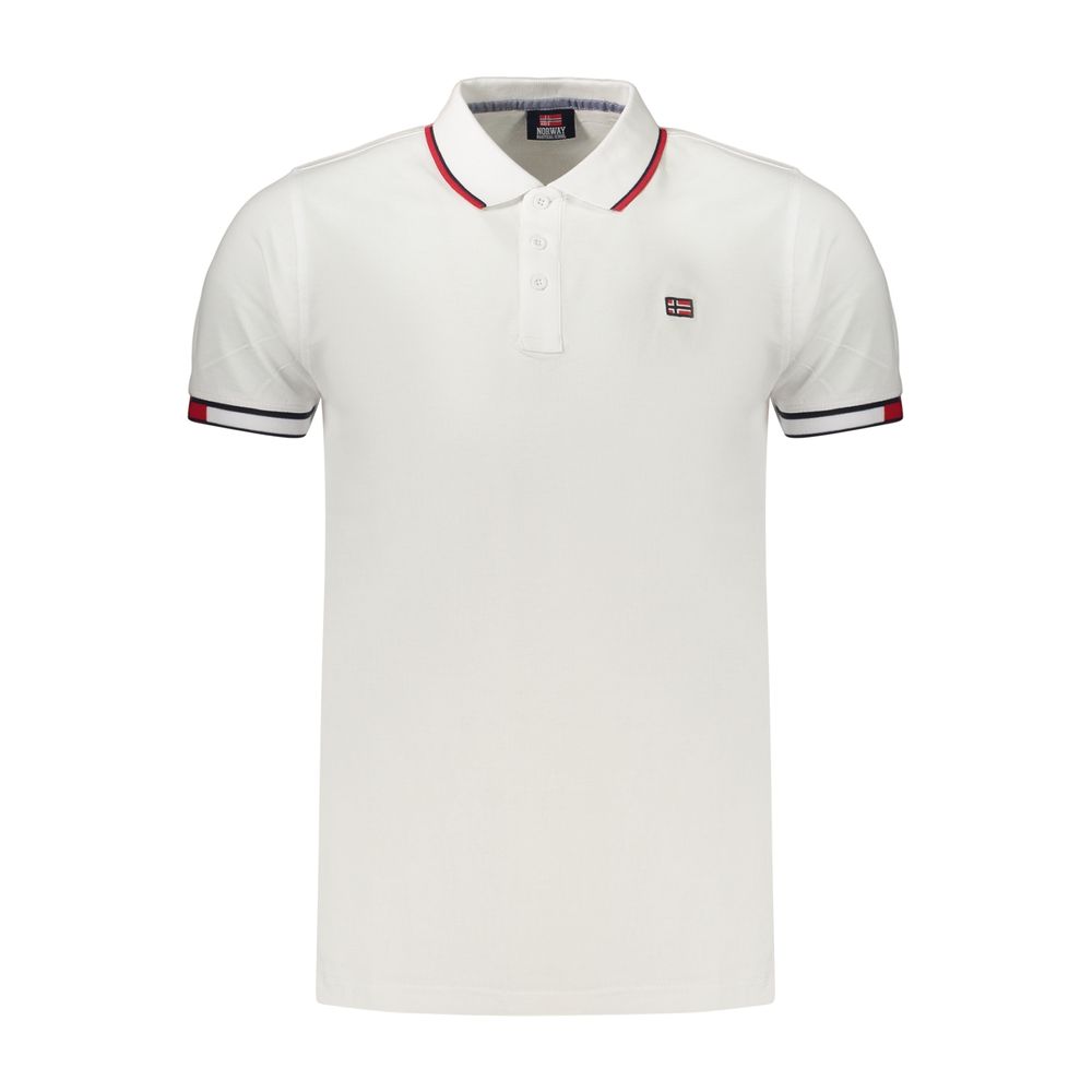 White Cotton Men's Polo Shirt