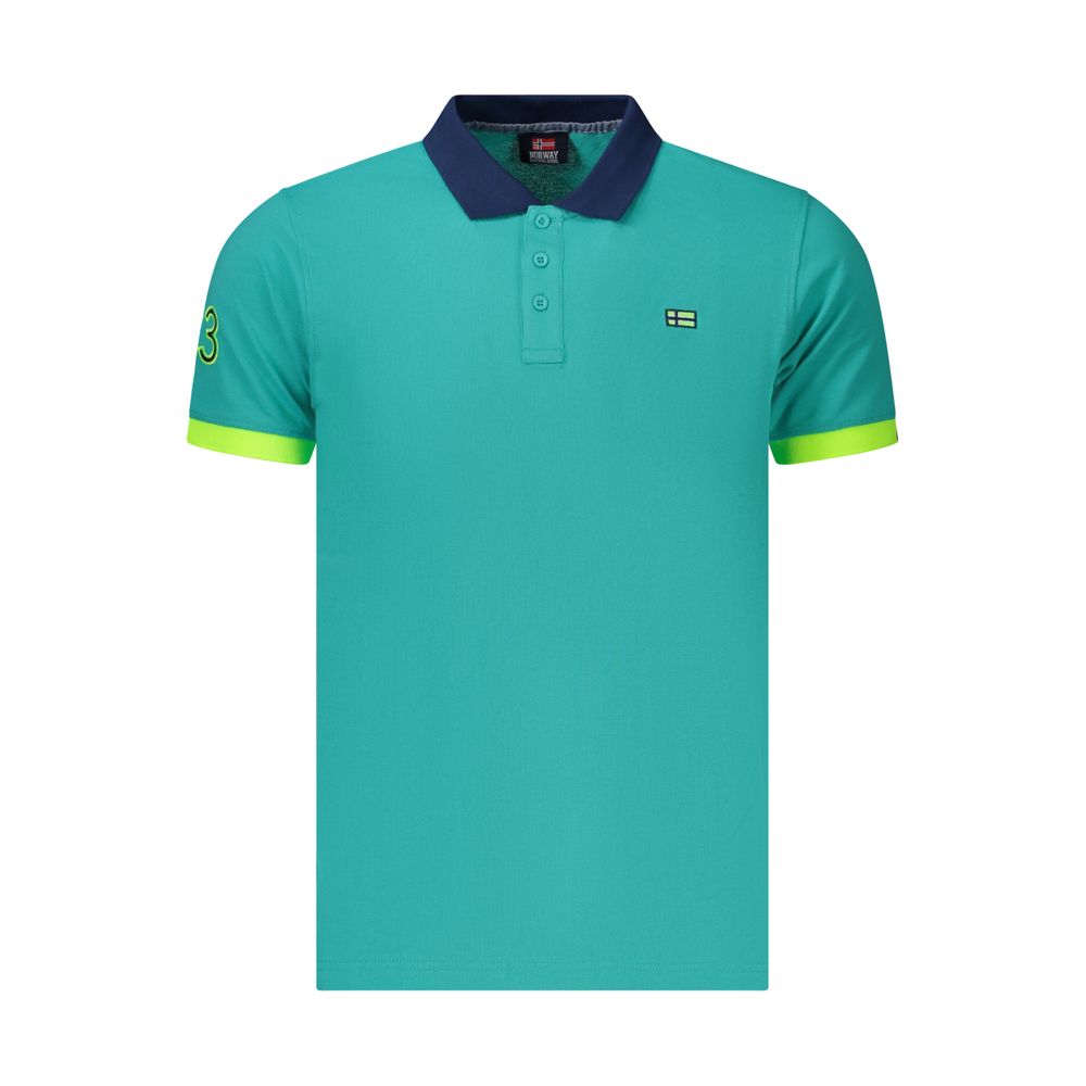 Azzurro Cotton Men's Polo