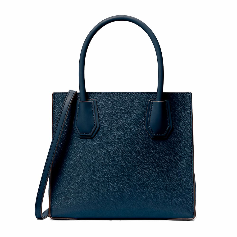 Blue Fur Handbag