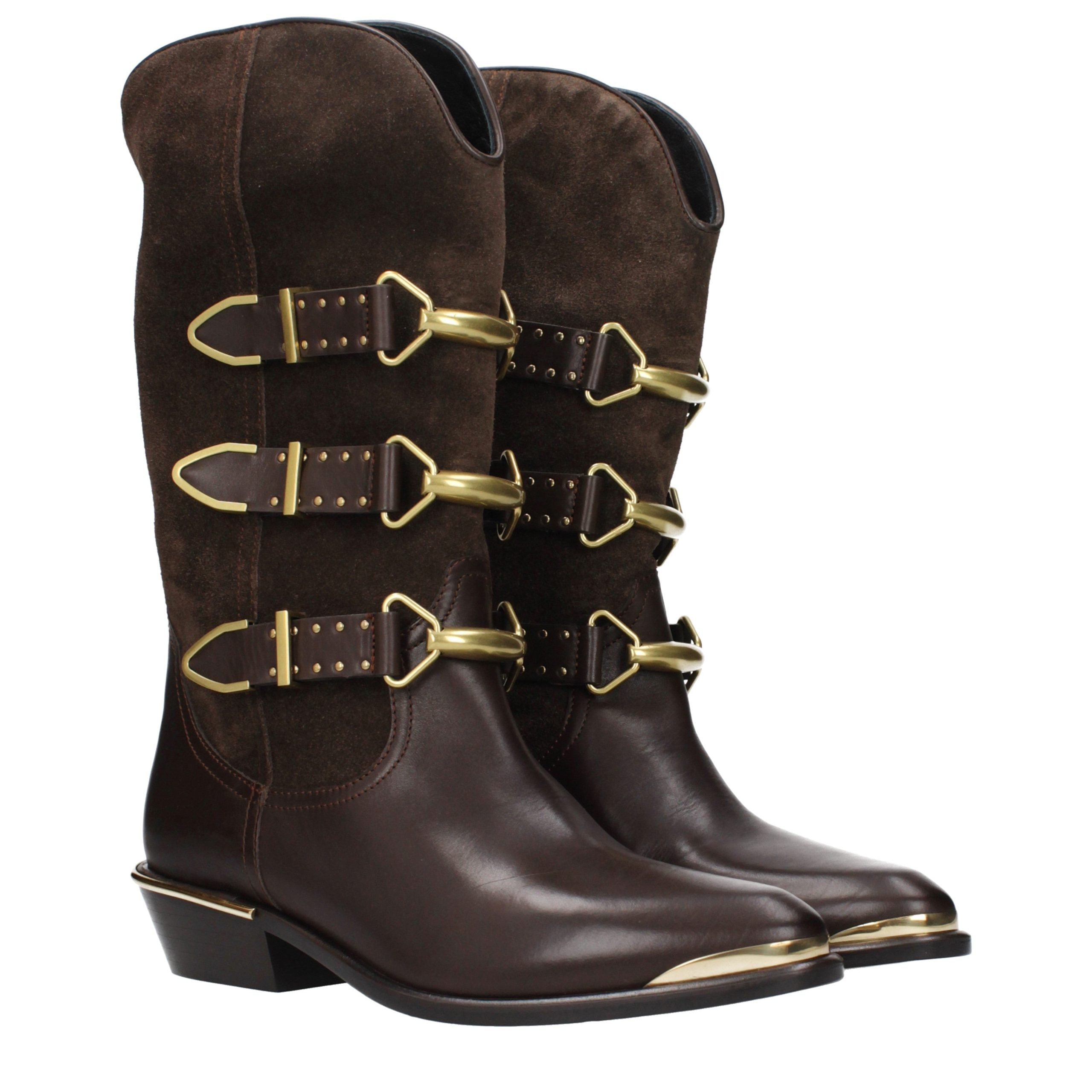 Brown Leather Ankle Boots