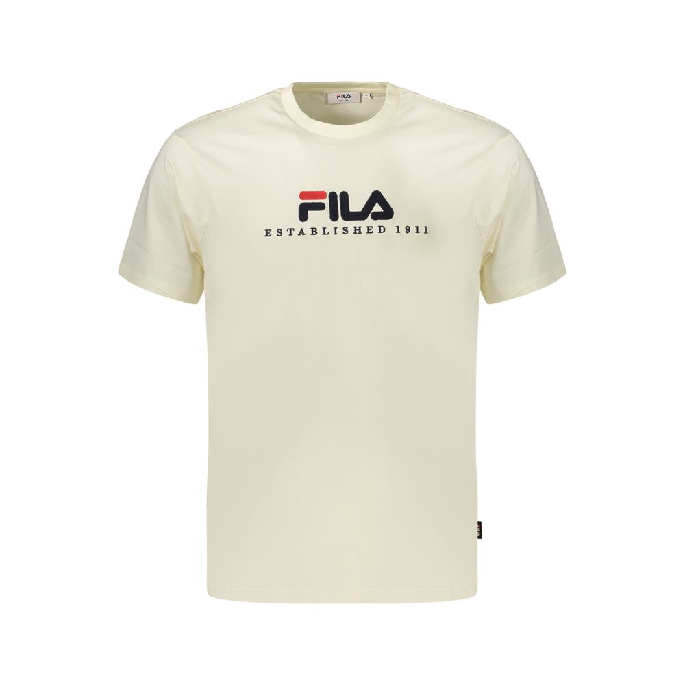 Beige Cotton Men's T-Shirt