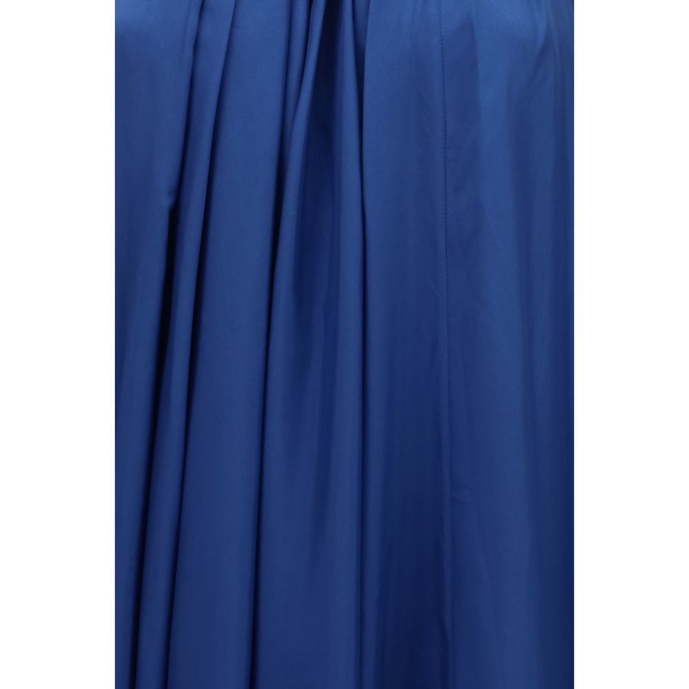 Blue Silk Cocktail Dress