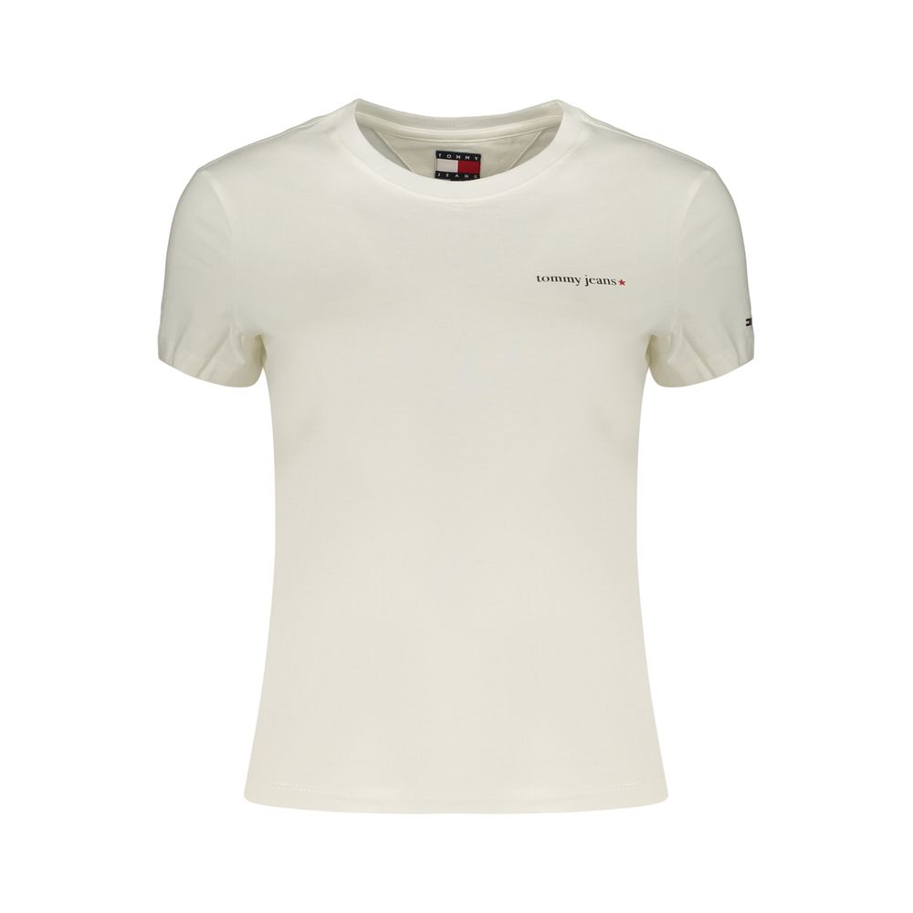 White Cotton Women's T-Shirt