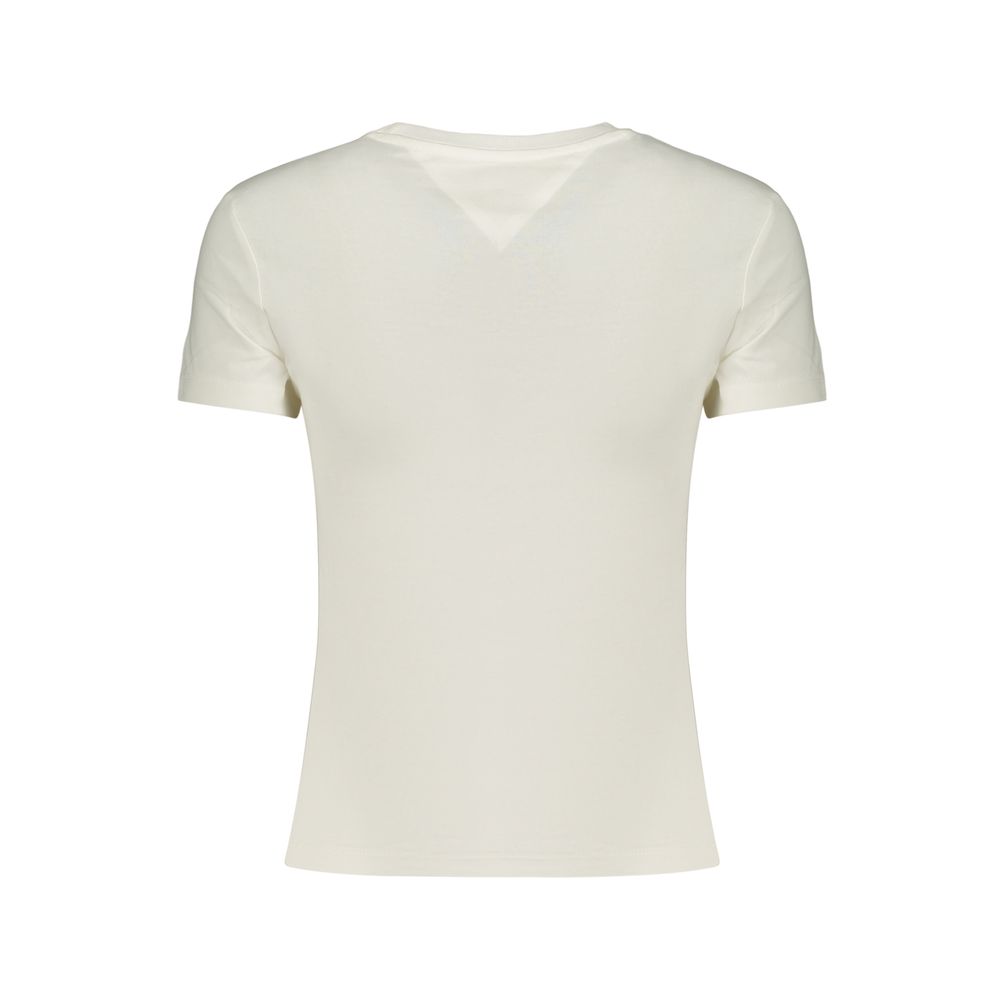 White Cotton Women's T-Shirt