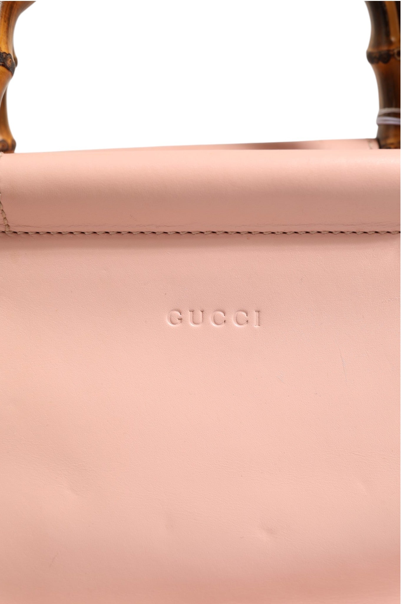 Pink And White Calfskin Small Nymphaea Top Handle Bag
