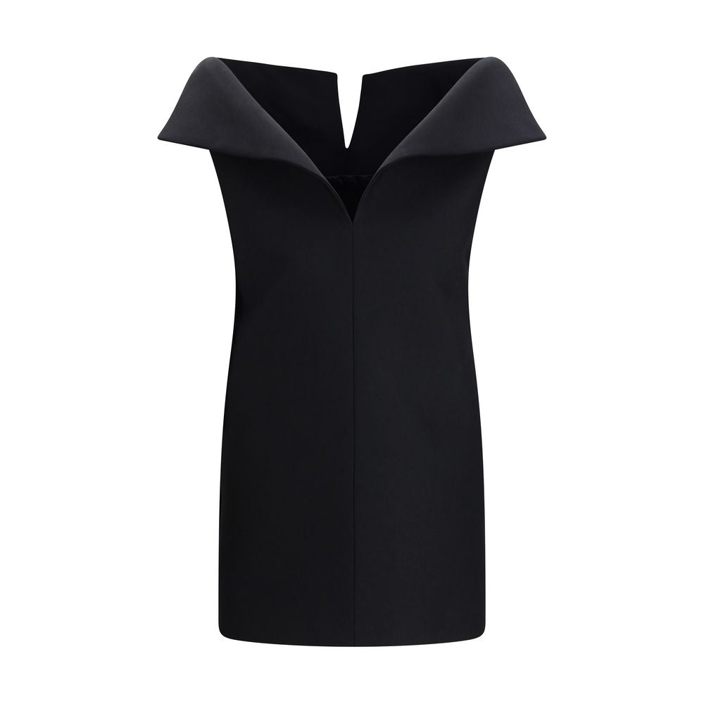 Black Wool Oves Aries Cocktail Dress