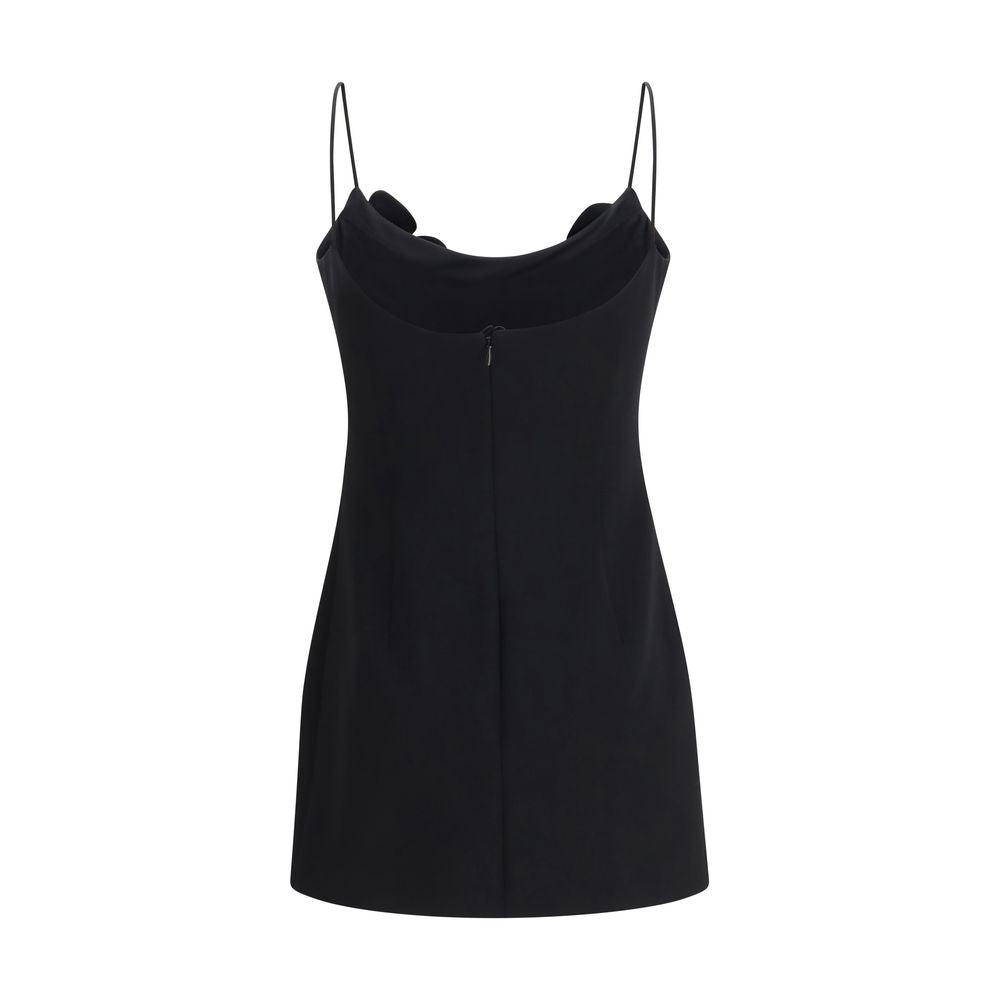 Black Wool Oves Aries Casual Dress