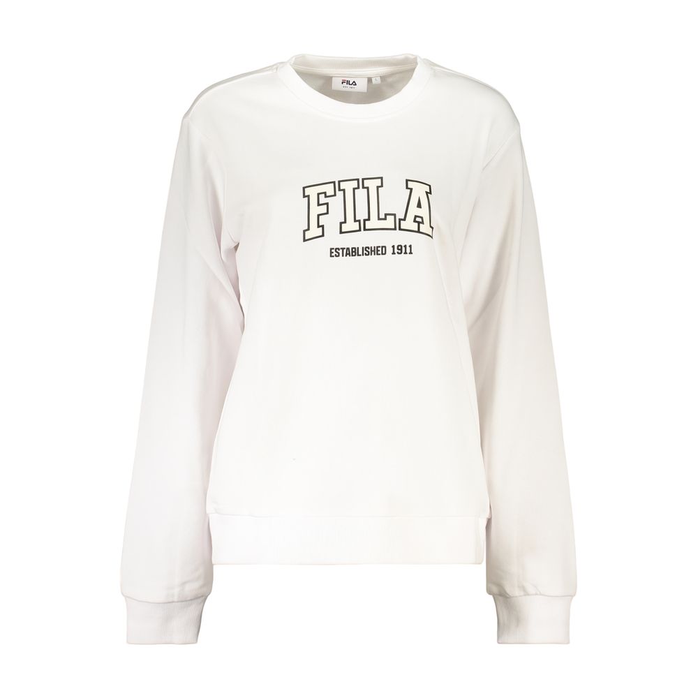 White Cotton Women's Sweatshirt