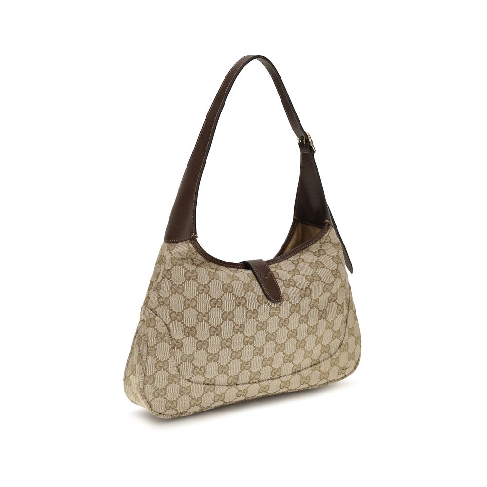 Beige Fabric Shoulder Bag
