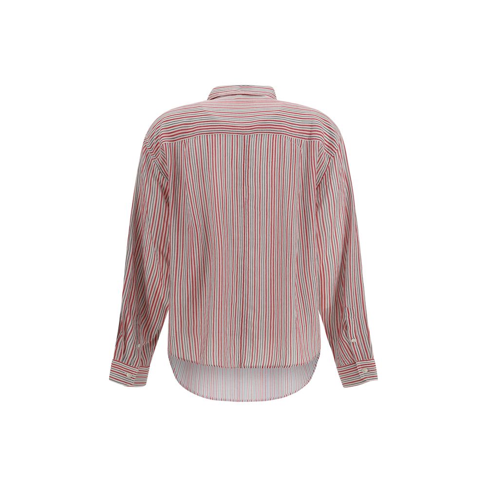 Beige Cotton Pattern Shirt