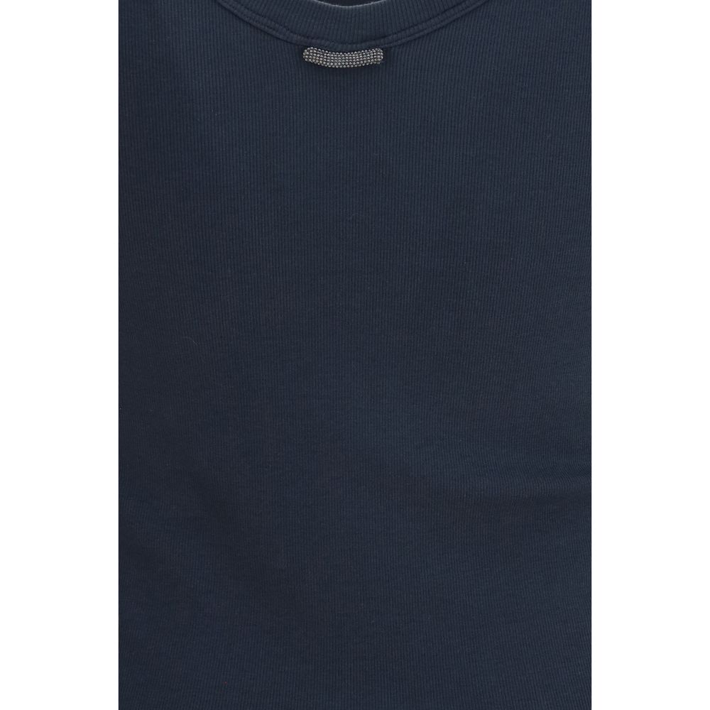 Blue Cotton Tank Tops