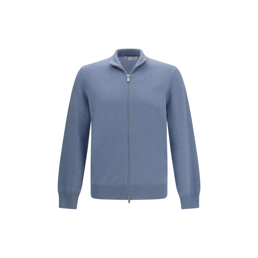 Blue Cashmere Cardigan