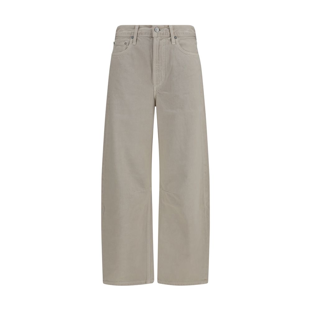 Beige Cotton Jeans Denim
