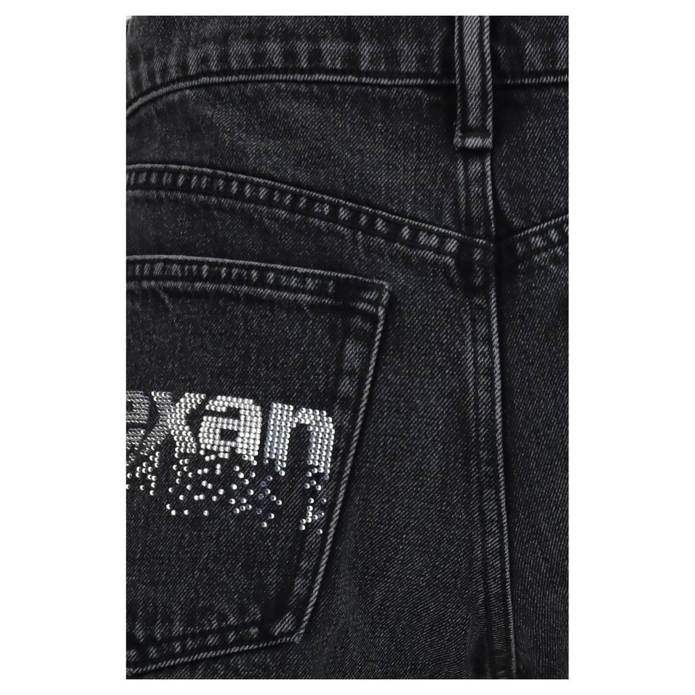 Black Cotton Bermuda Shorts