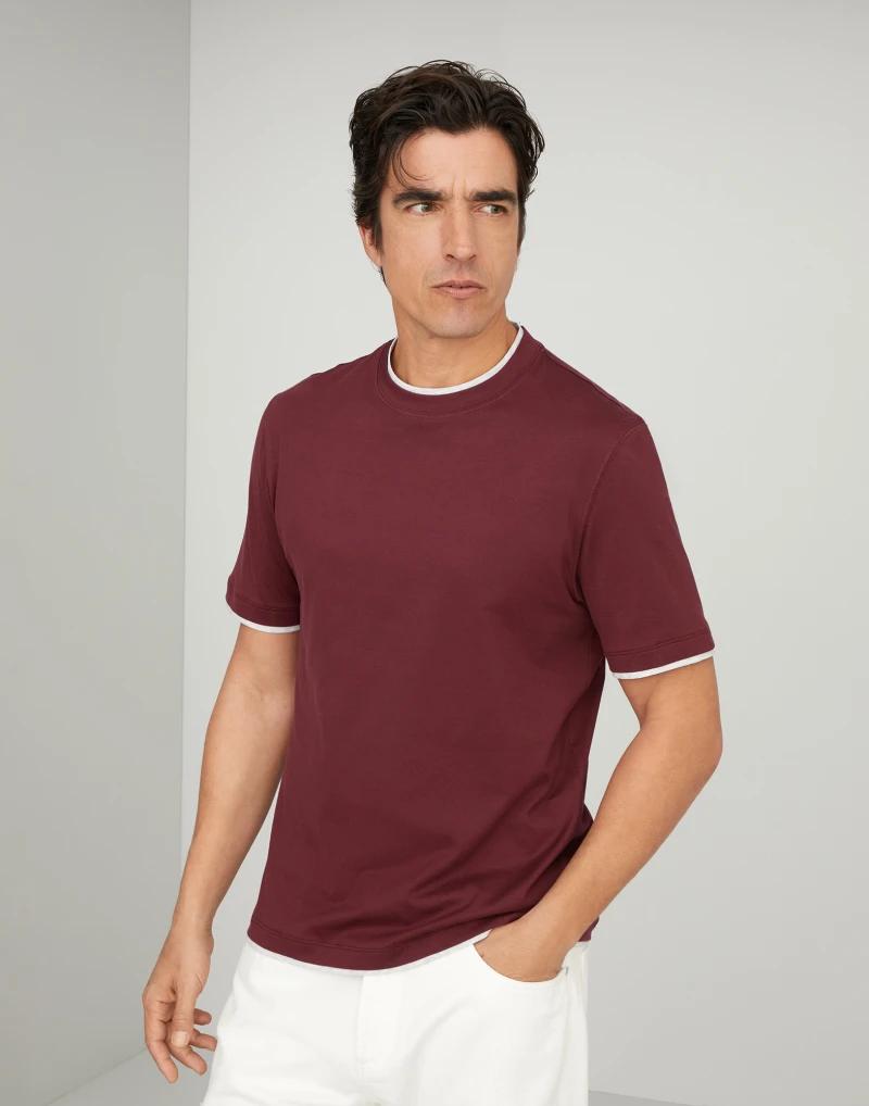 Bicolor Cotton T-Shirt