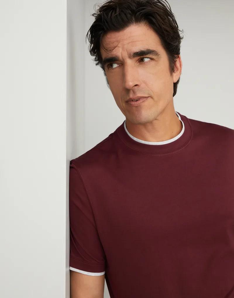 Bicolor Cotton T-Shirt
