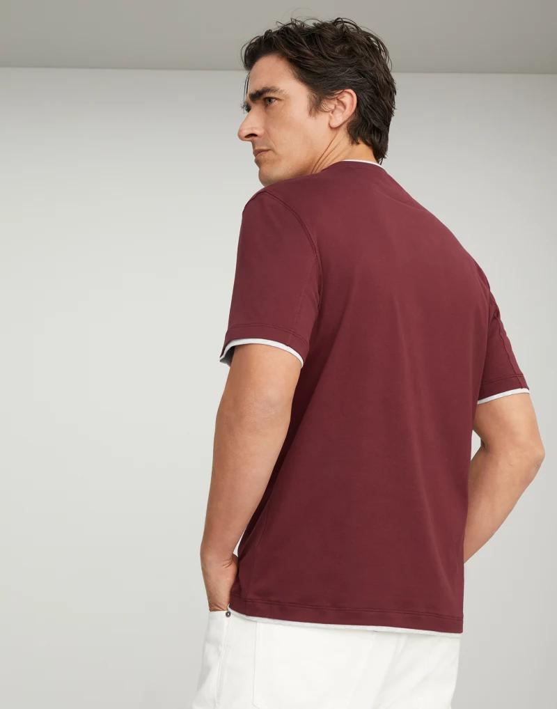 Bicolor Cotton T-Shirt