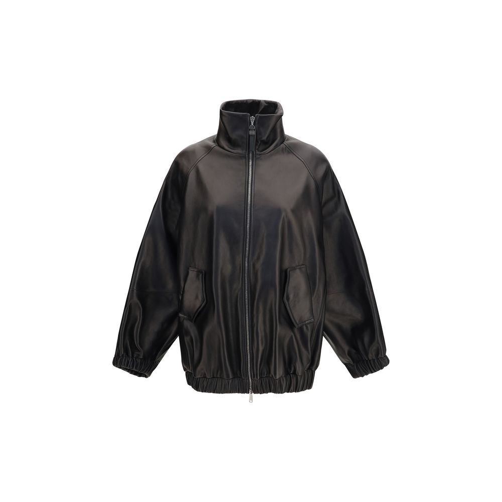 Black Lamb Ovis Aries Aries Leather Jacket