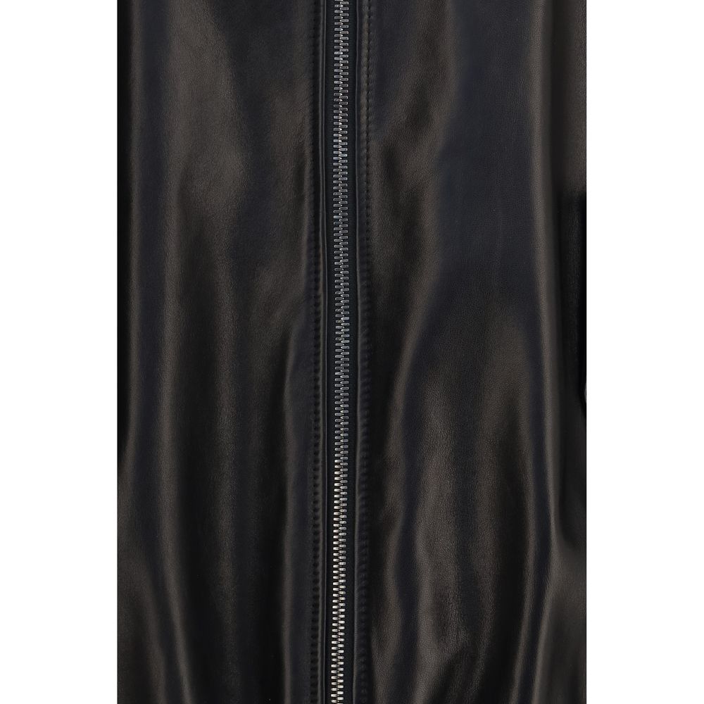 Black Lamb Ovis Aries Aries Leather Jacket
