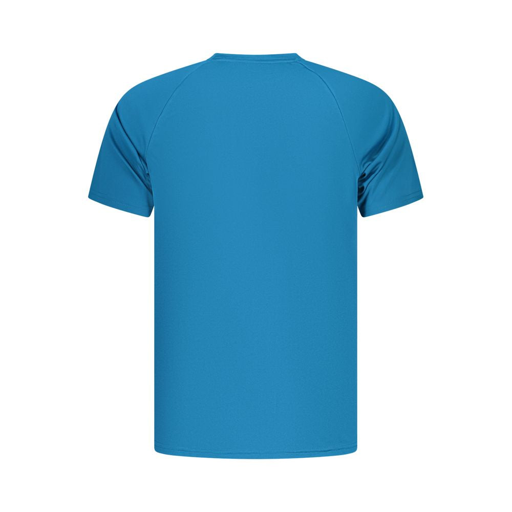 Blue Polyester Men's T-Shirt