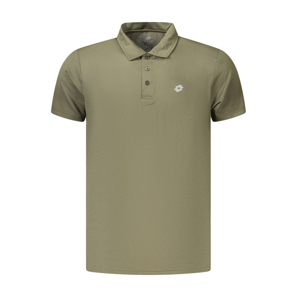 Green Polyester Polo Shirt