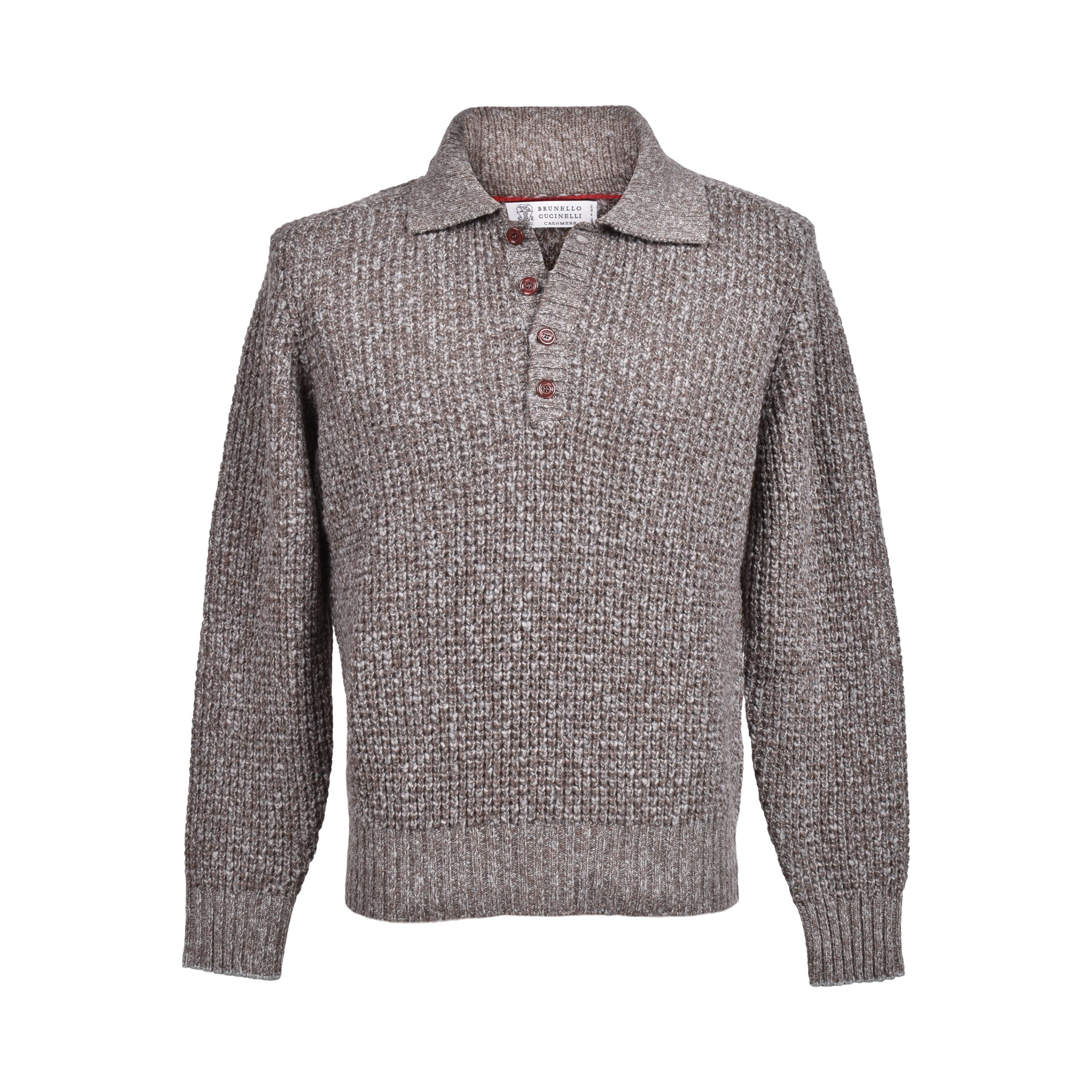 Brown Elastane Sweatshirt