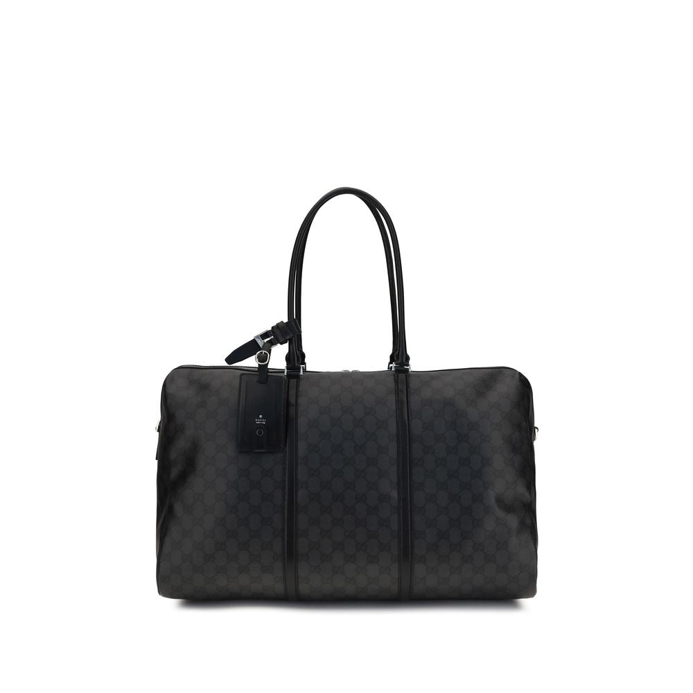 Black Fabric Shoulder Bag