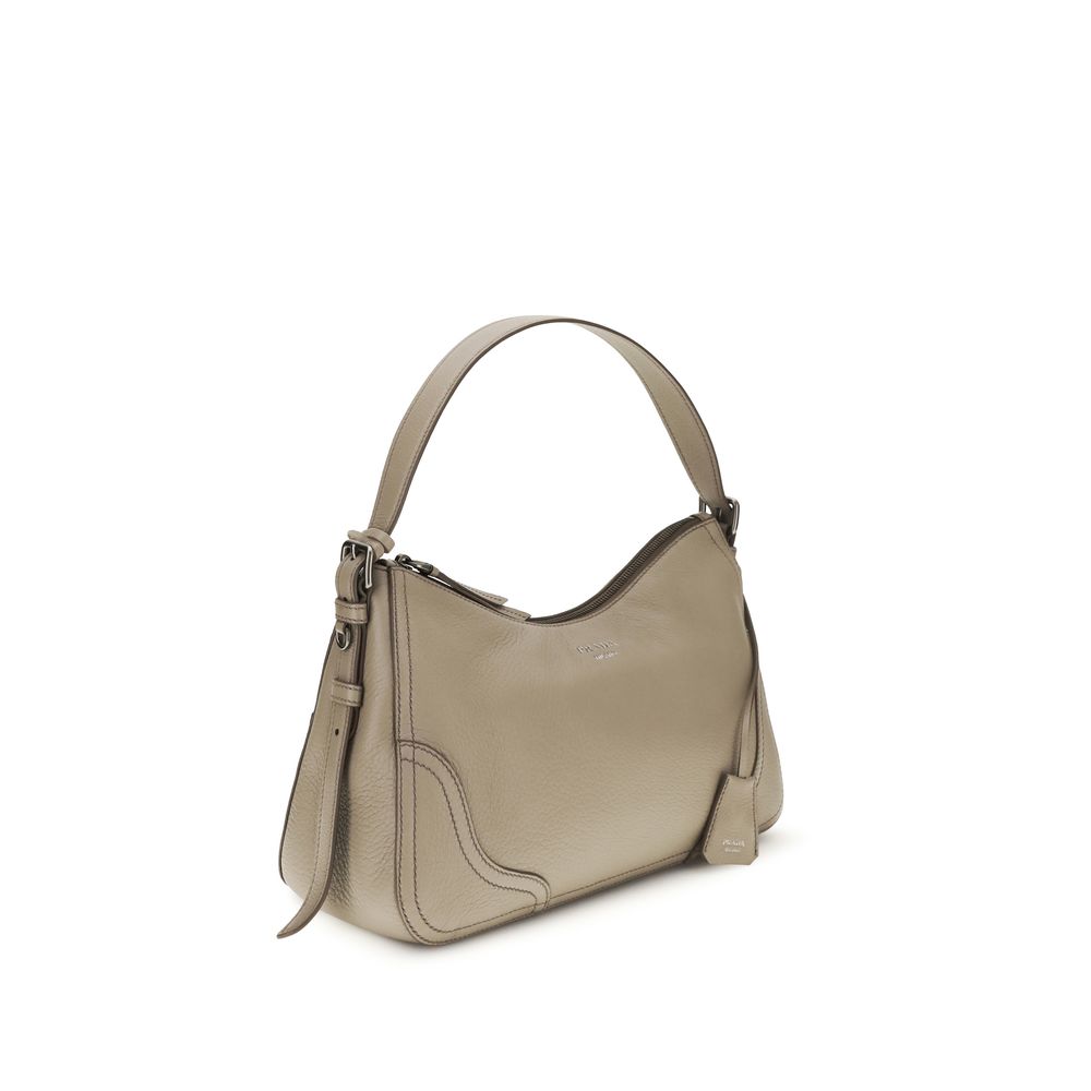 Gray Calf Leather Bos Taurus Shoulder Bag