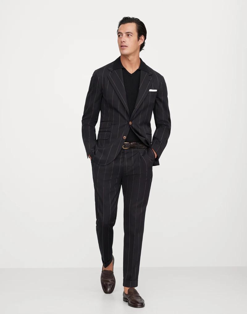 Bicolor Wool Blazer