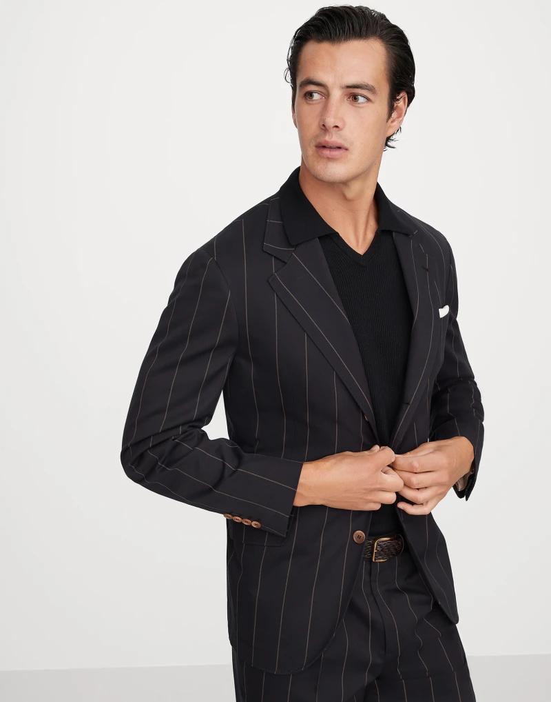 Bicolor Wool Blazer