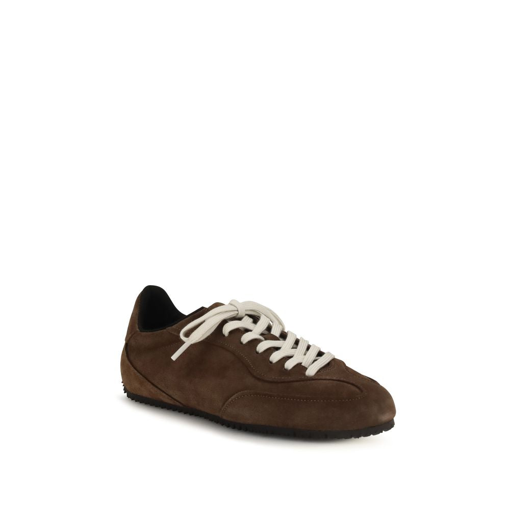 Brown Calf Leather Bos Taurus Low Top Sneakers