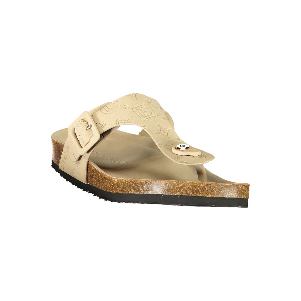 Beige Polyethylene Flip-Flop Sandals