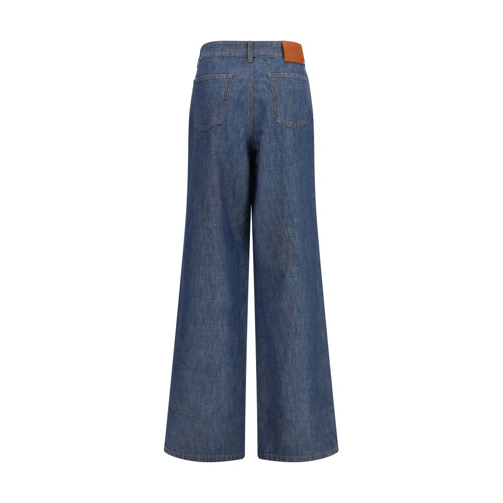 Blue Cotton Jeans Denim