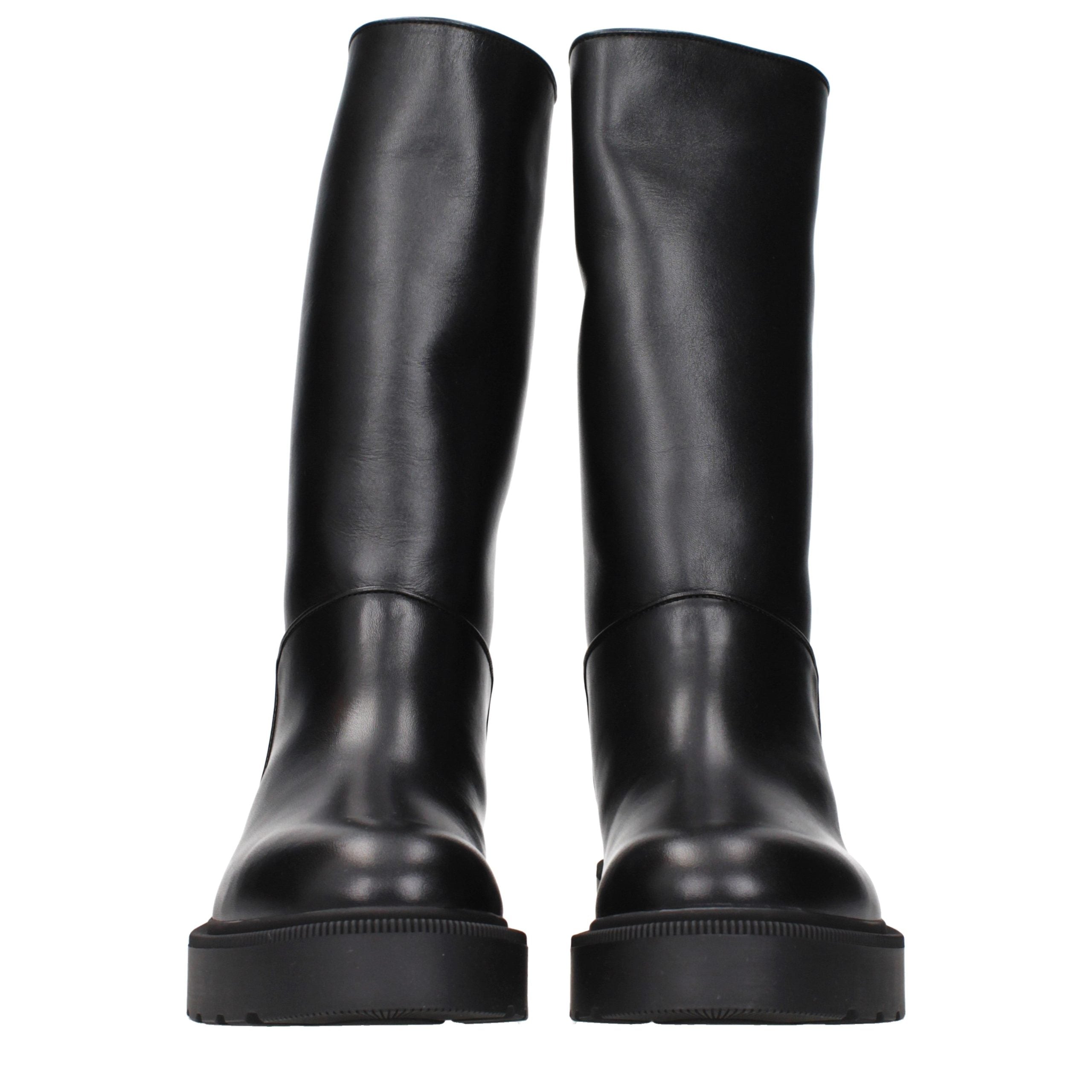 Black Leather Boots