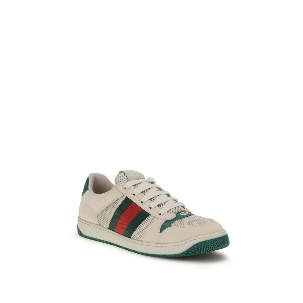 Beige Fabric Low Top Sneakers
