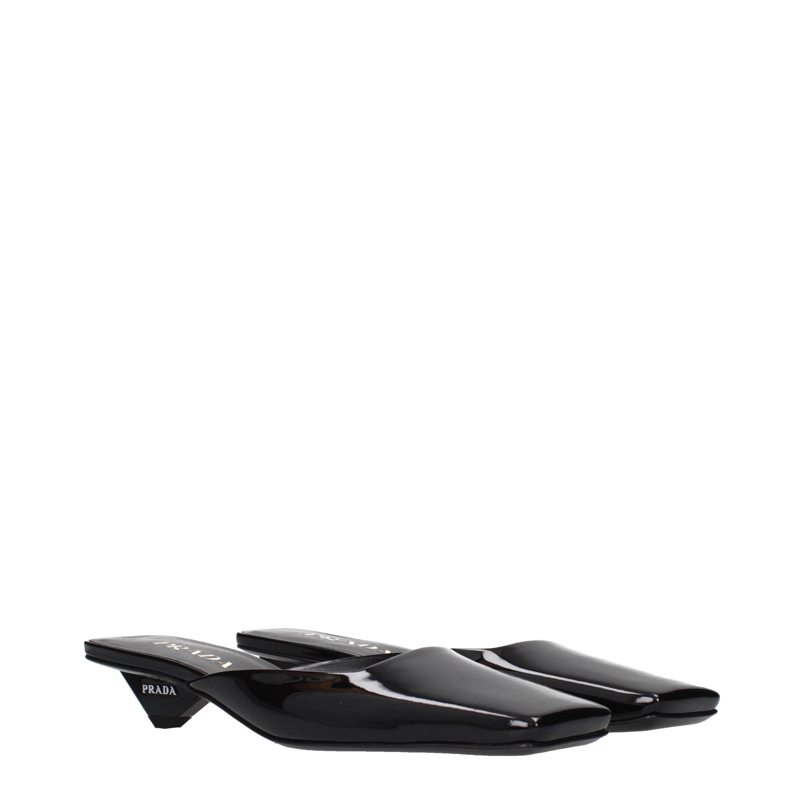 Black Leather Flat Sandals