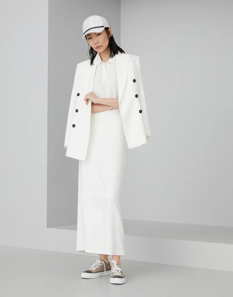 White Cotton Blazer