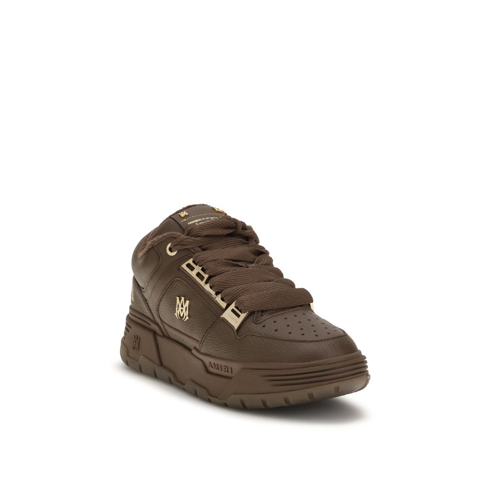 Brown Calf Leather Bos Taurus Chunky Sneakers
