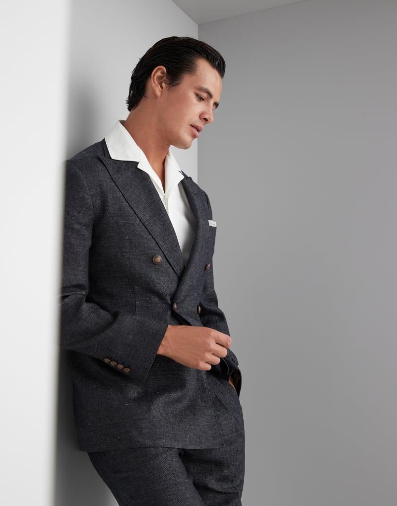 Black Linen Blazer