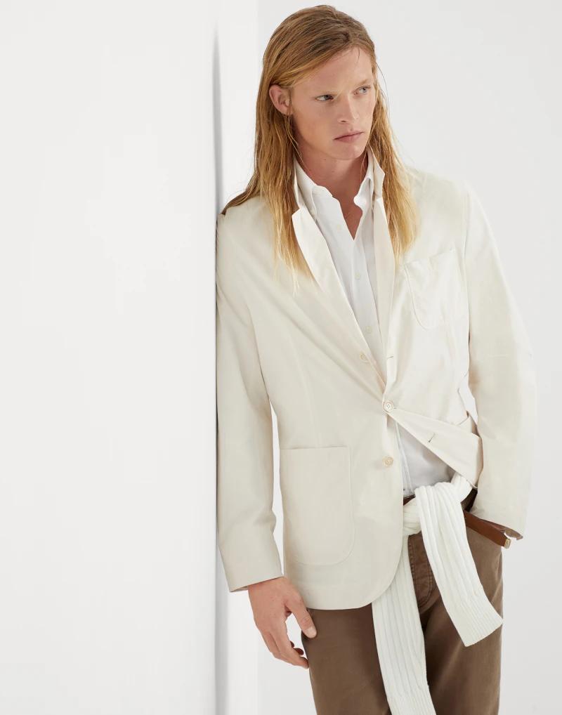 Bicolor Polyester Blazer